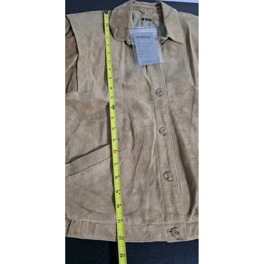 NEW Vintage Intuitions Jacket Coat Women 10 Suede Leather Western 80s Bomber - Picture 7 of 7